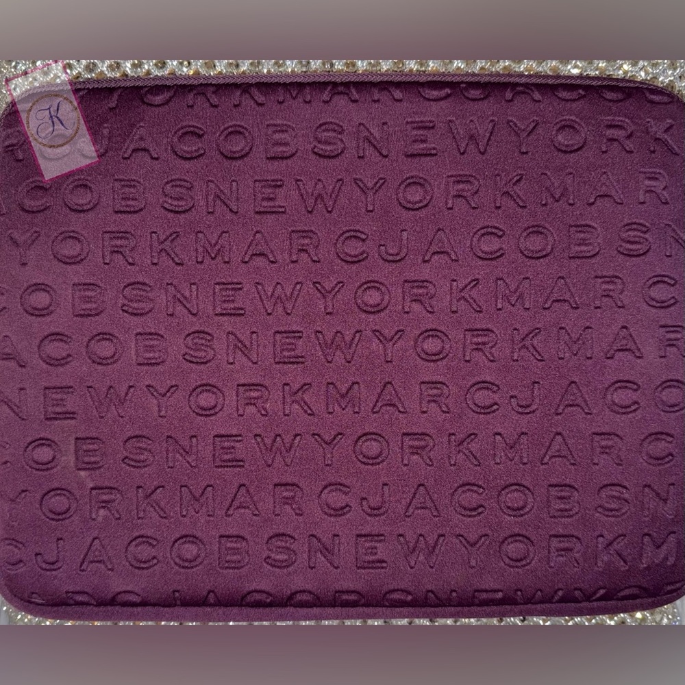 Marc Jacobs Purple Logo Laptop Sleeve Case